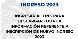 ATENCIÓN ALUMNOS DE NUEVOS INGRESO DEJAMOS LAS INSTRUCCIONES PARA SU INSCRIPCIÓN 2023