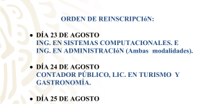 ATENCIÓN ESTUDIANTES PARA REINSCRIPCIONES AGOSTO–DICIEMBRE 2023