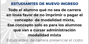 ATENCIÓN ALUMNOS DE NUEVO INGRESO