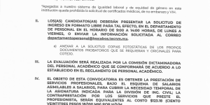 CONVOCATORIA PARA LA ASIGNATURA DE QUÍMICA