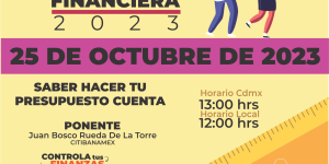 ¡Atención comunidad tecnológica! Conferencia «Saber Hacer tu Presupuesto Cuenta» hoy 25 de octubre de 2023