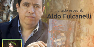 Invitación al público en general a la «Noche Literaria» en su Décima edición, contando con la presentación de la obra del escritor Aldo Fulcanelli.