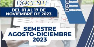 EVALUACIÓN DOCENTE PERIODO AGOSTO-DICIEMBRE DE 2023