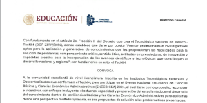 Convocatoria del Evento Nacional Estudiantil de Ciencias Básicas y Ciencias Económico Administrativas 2024