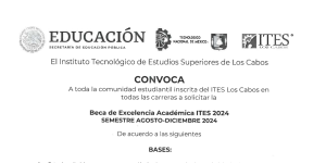 Convocatoria Beca de Excelencia Académica ITES 2024 SEMESTRE AGOSTO-DICIEMBRE 2024