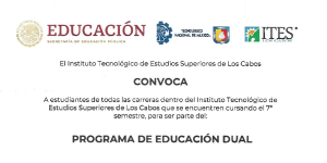 CONVOCATORIA PROGRAMA EDUCACIÓN DUAL